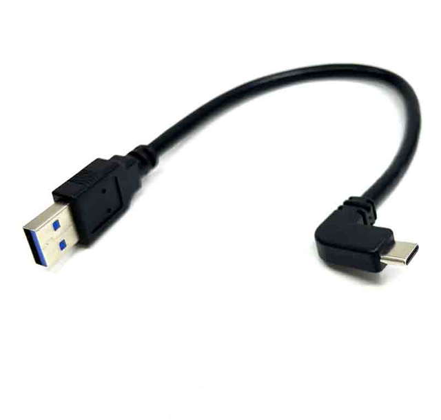 5Gbps 640MB/s USB 3.0 A macho a cable TIPO C en &aacute;ngulo recto